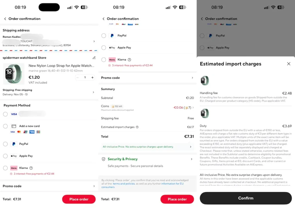 AliExpress už začal účtovať nový poplatok, ktorý ešte viac predraží objednávky