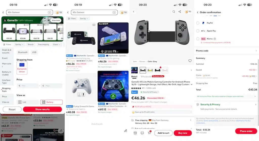 Na AliExpresse si môžete vyfiltrovať položky, ktoré predajcovia posielajú z krajín EÚ