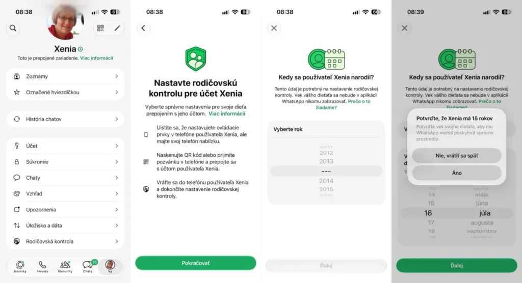 WhatsApp pre iOS: Funkcie rodičovskej kontroly pre tínedžerov